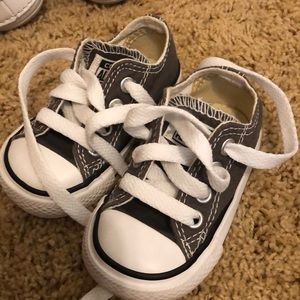Toddler converse grey shoes size 3